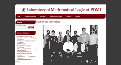 Desktop Screenshot of logic.pdmi.ras.ru